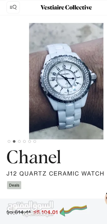 Montre Chanel J12 Copie d'original Quartz céramique Diamant