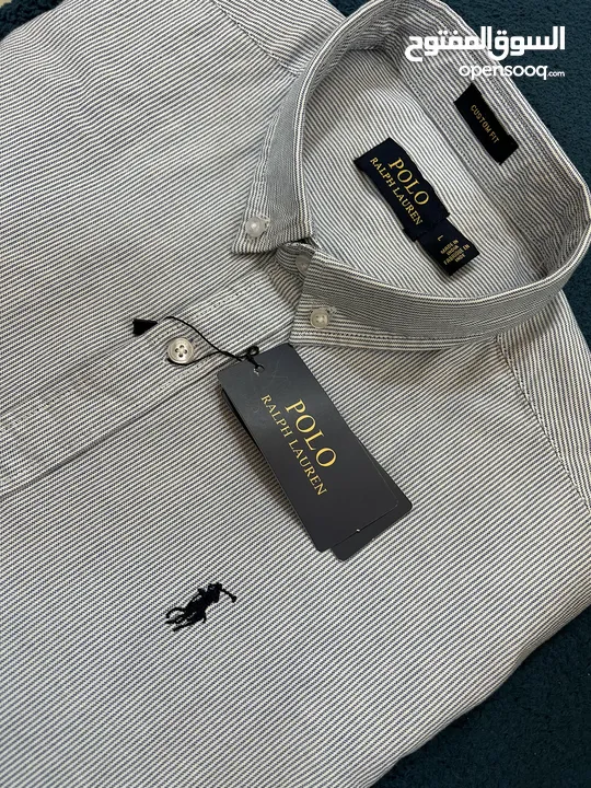 قميص Polo Ralph Lauren الاصلي  ‏size L - slim fit  Made in India