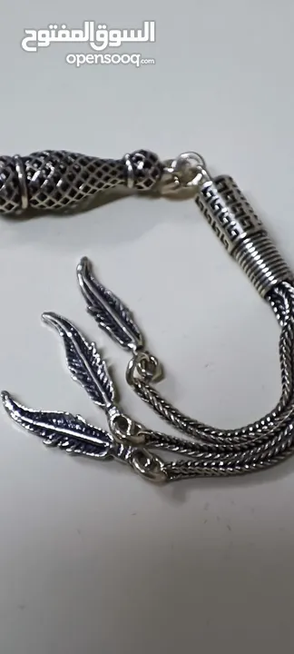 سبحة فضة ملكية / تحفة فنية تليق بيدك