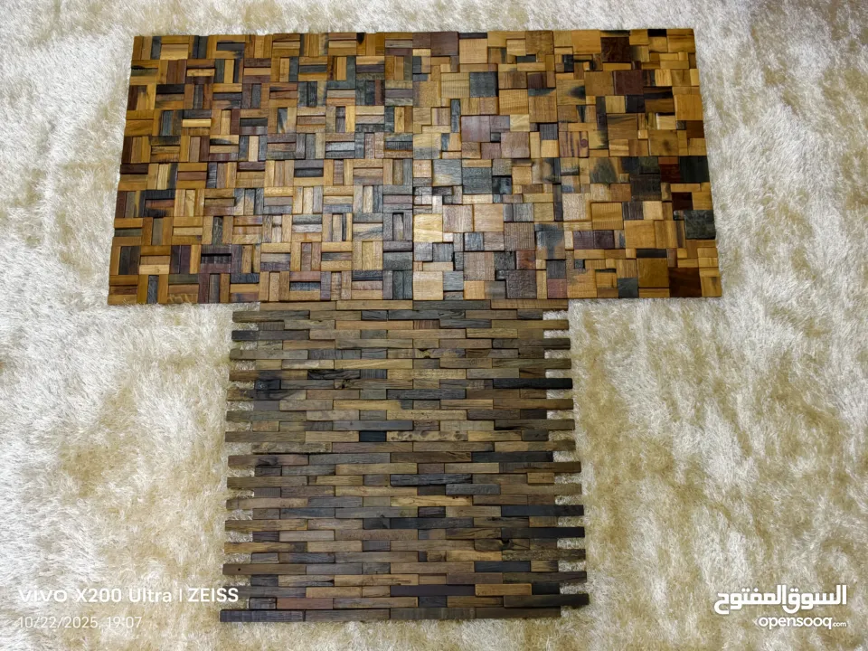 ديكور خشب خام 3D