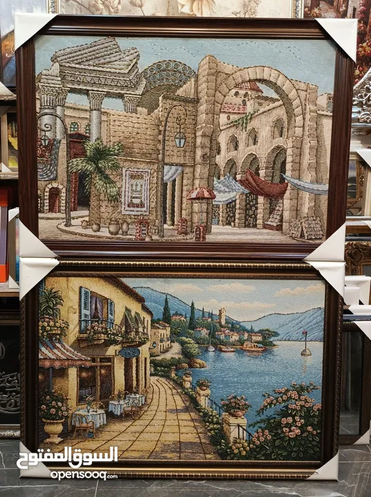 براويز وتعليقات وحائط بأقل الاسعار لوحات رسم مرايا غرف سفرة وصالونات وجلوس وأدوات المنزلية يدويا