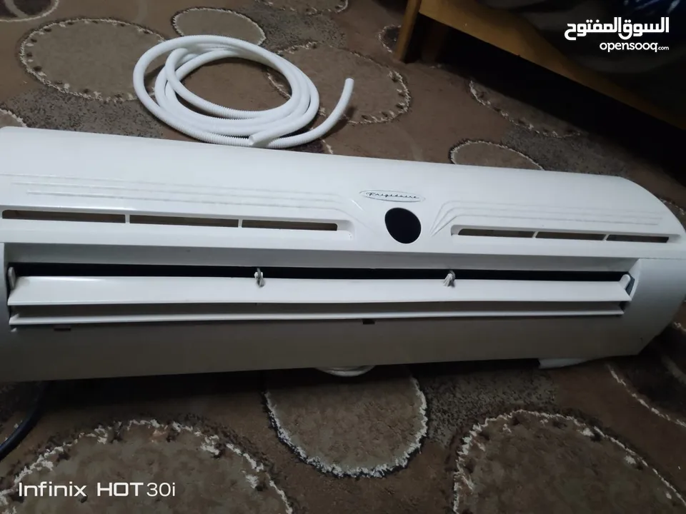 مكيف فريجيدير طن ونص غازو محبوس بحاله الوكاله اشتري وركب وبرابيشوا معاه 3 متر كت