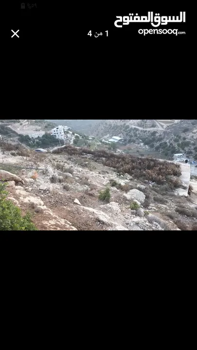 ارض جبلية مطلة للبيع عيصى _خلة حجة