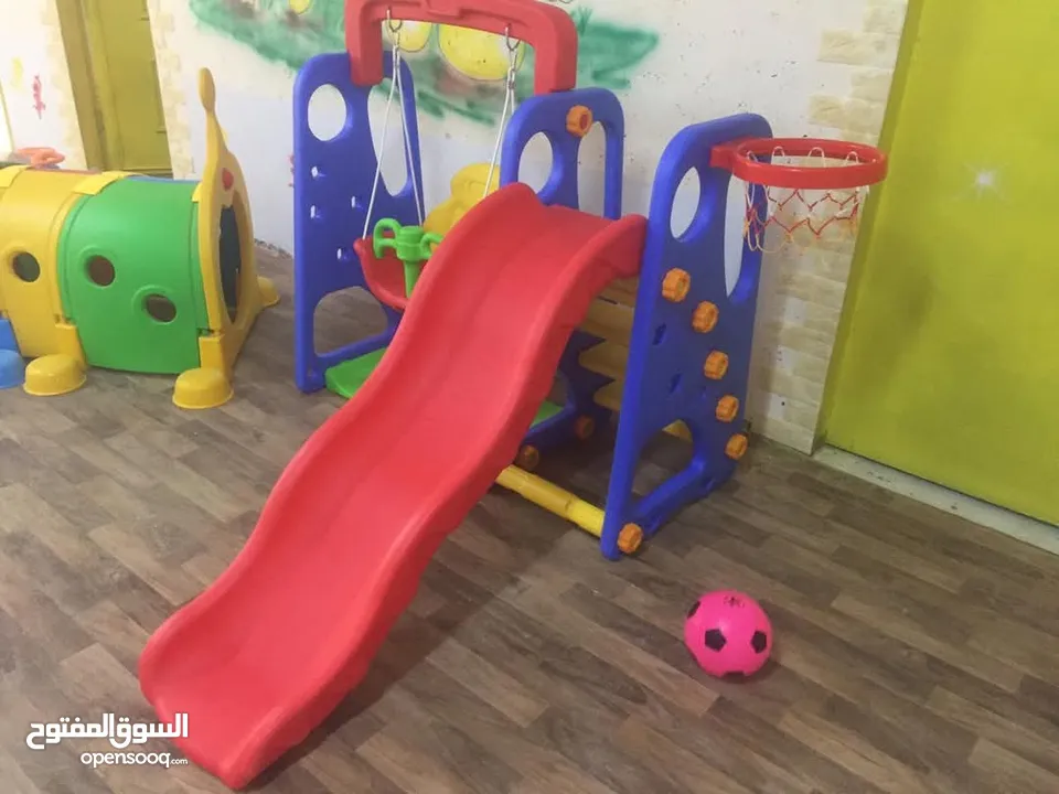 العاب خارجية سيفتي بالوان جذابة مراجيح وسحاسيل