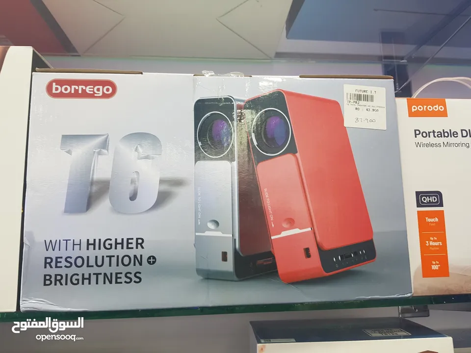 Borrego T6 wifi projector with higher resolution