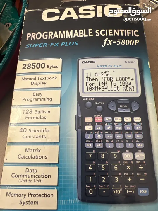 casio fx-5800p programmable scientific اله حاسبه
