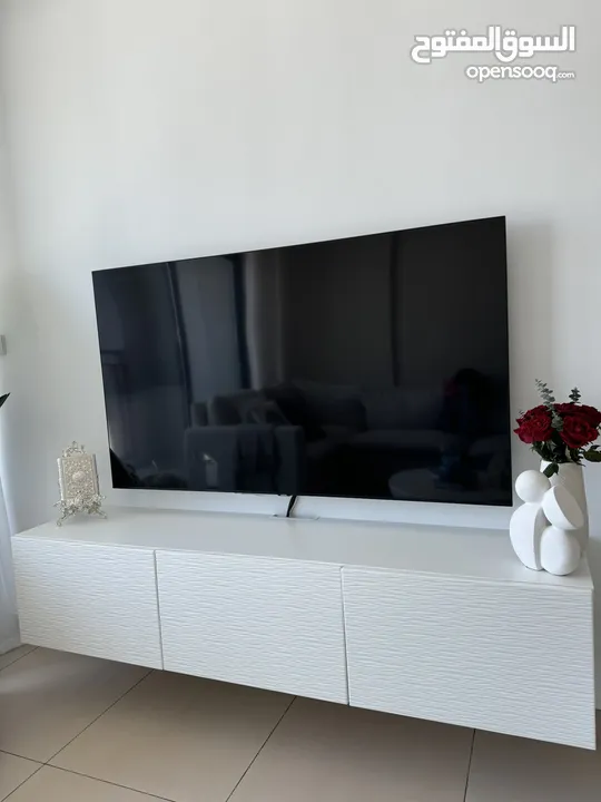 White TV table for sale NEW