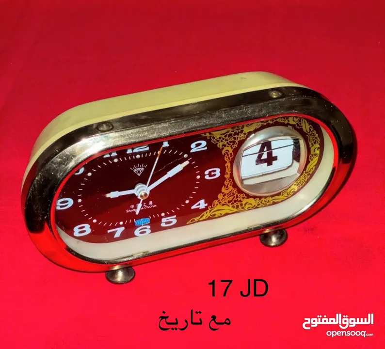 ساعات منبهه قديمة. خصم 20٪؜ على الاسعار الموجودة على الصور والتفاصيل في الوصف.