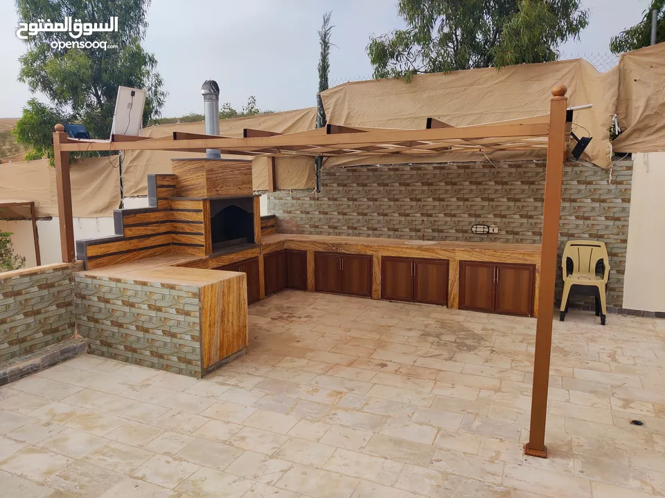 شاليه فاخر للبيع في جرش - موقع مرتفع و خصوصية كاملة