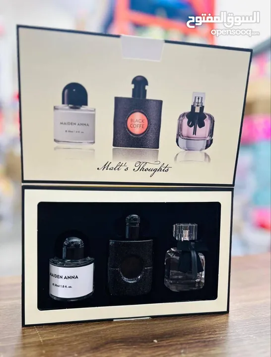 بكجات عطور كوبي وان  بكجات العنايه بالجسم والشعر متوفره كما موضح بالصوره