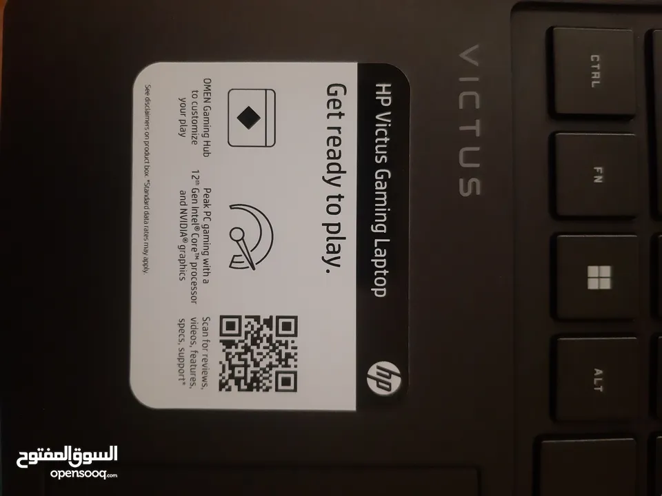 لابتوب HP Victus 15 Gaming اتش بي فيكتوس جيمنج نظيف جدا للبيع مناسب لبرامج الهندسة والتصميم والألعاب