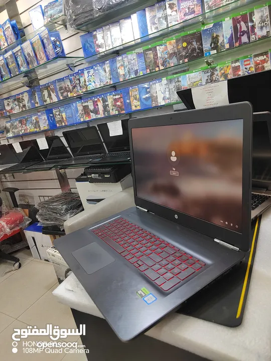 Hp Omen gaming core i7 HQ 6 generation Ram 12 جمينج جيل سادس حالة الزيرو