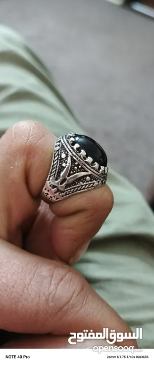 خواتم فضه مصريه مختوم 925 عدد 91 خاتم