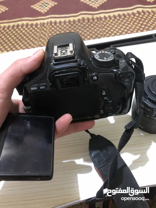كاميرا Canon 600D مع ثلاث عدسات وشنتة