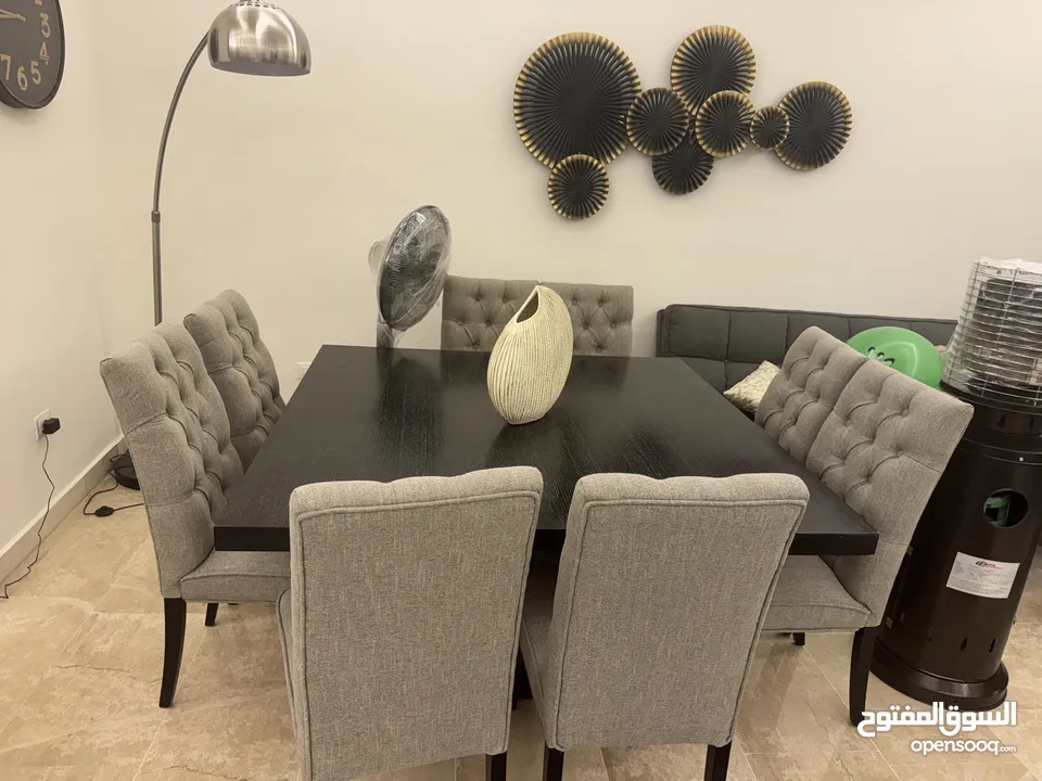 Dinning table with 8 chairs