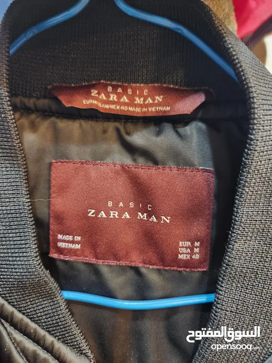 جاكيت جلد بالطو جلد echtes leder. + جاكيت Zara man .