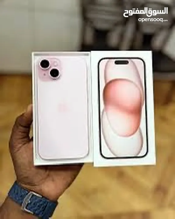 iPhone 15 (128GB/256GB) جديد  كفالة شرق اوسط لمدة عام من تاريخ الشراء الجهاز  يوجد بكج اصلي