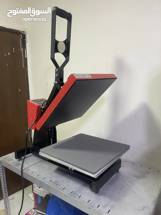 Heat press and printer for t shirt design-printing