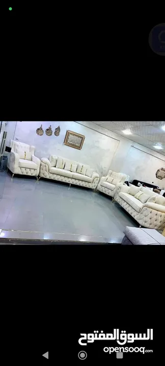 طقم كنبايات جديد السعر قابل للتفاوض مع التوصيل