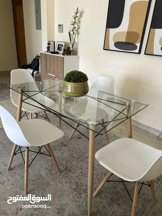 Dining Set Table & 4 chairs