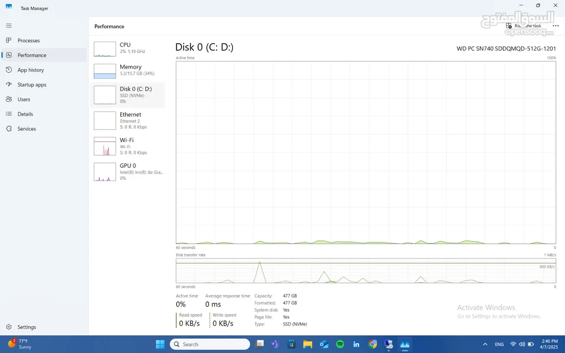 لاب توب (ThinkPad)   I5 13th Gen  ( E16 Gen 1 Type 21JN) احدث إصدار استعمال خفيف