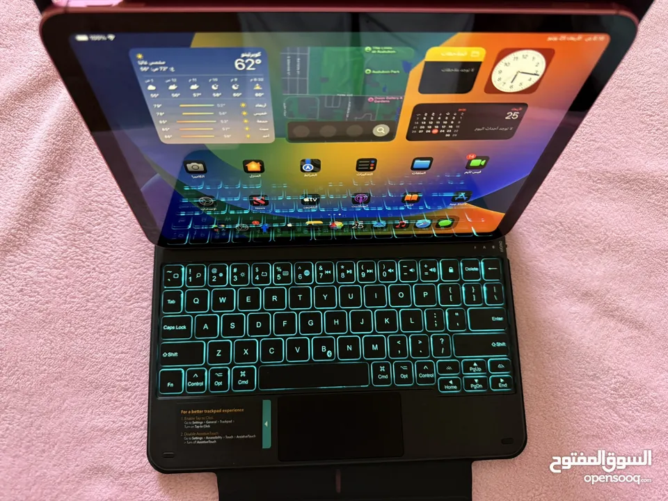 سعر حرق I pad 10   مشحون 12 مرة فقط بطارية 100%