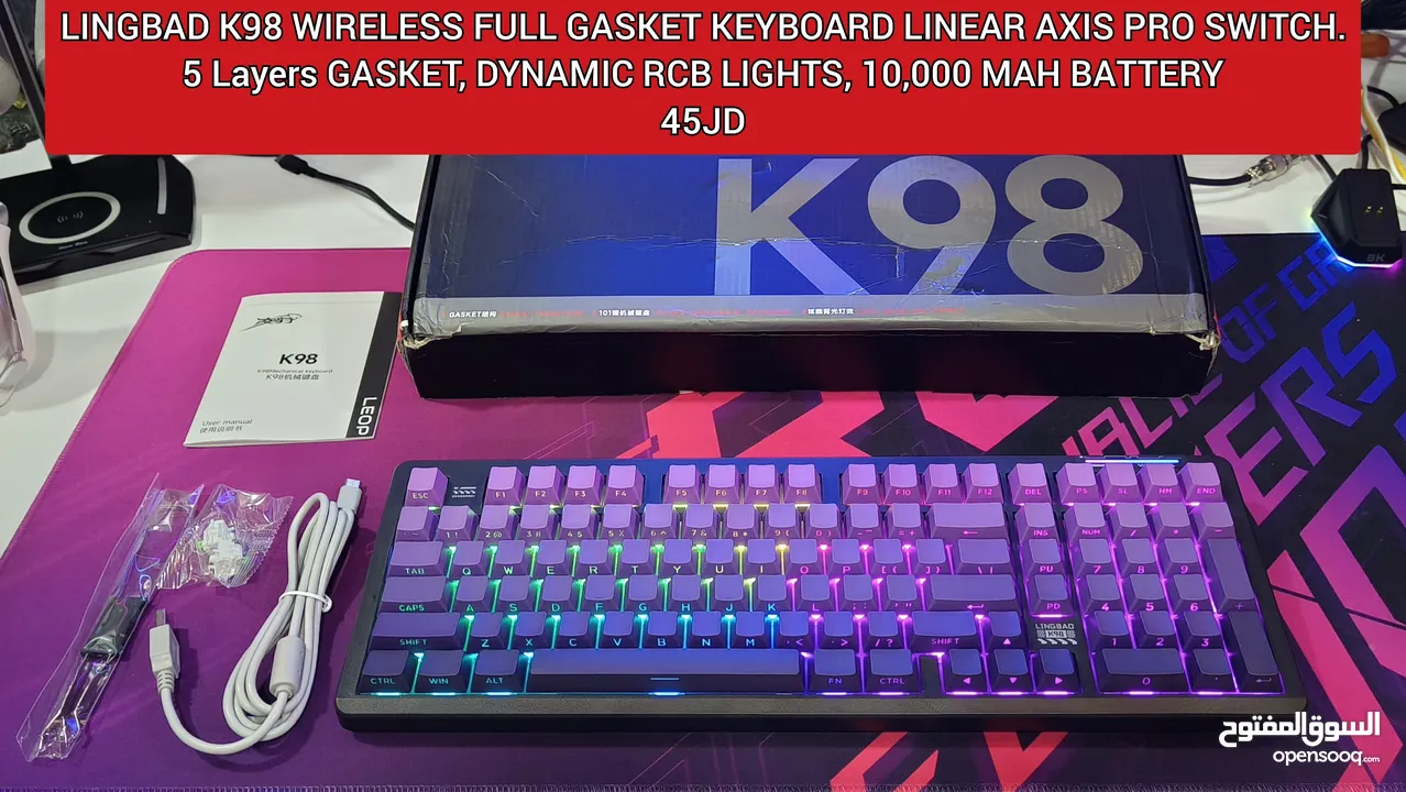 تشكيلة كيبوردات إحترافية جديد Attack Shark X68 HE,X75,Ajazz AK680 Max,Lingbao K98,Tunderobot K63
