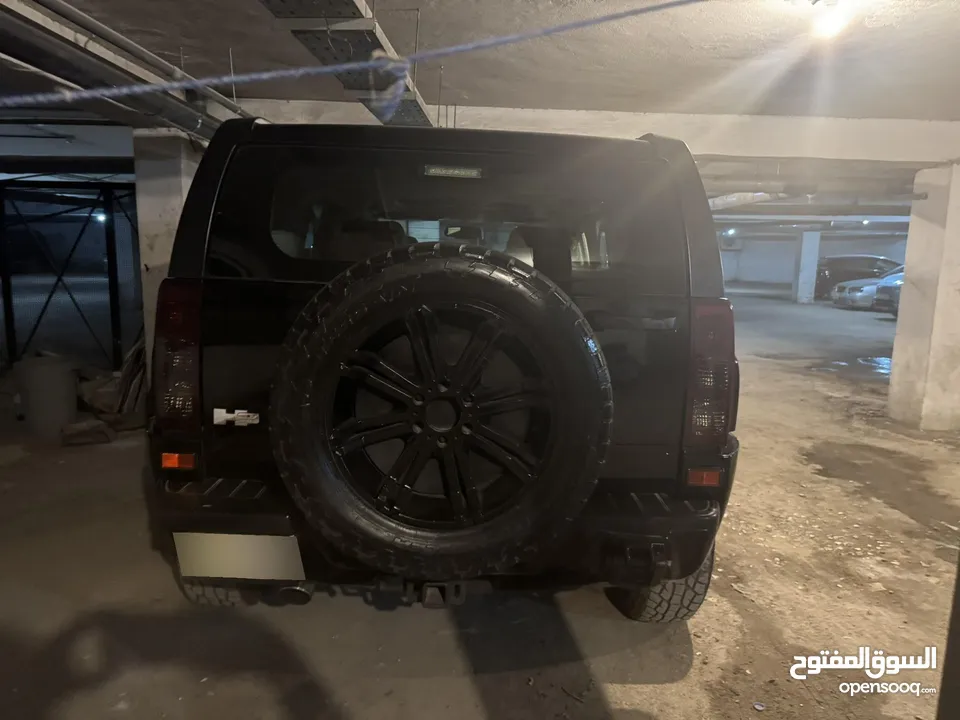 سياره همر H3 لون اسود موديل 2008 فحص كامل  فل كامل  3700cc ترخيص وتنازل منخفض مقسطه عالبنك او كاش