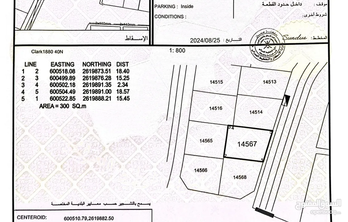 أرض سكنية 300 متر بالرميس للبيع وسط الفلل والمدارس والمساجد