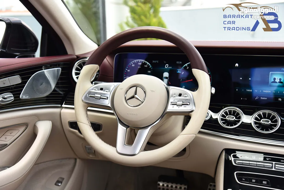 مرسيدس سي ال اس مايلد هايبرد وارد وكفالة الوكالة 2021 Mercedes CLS 350 Mild Hybrid AMG Package