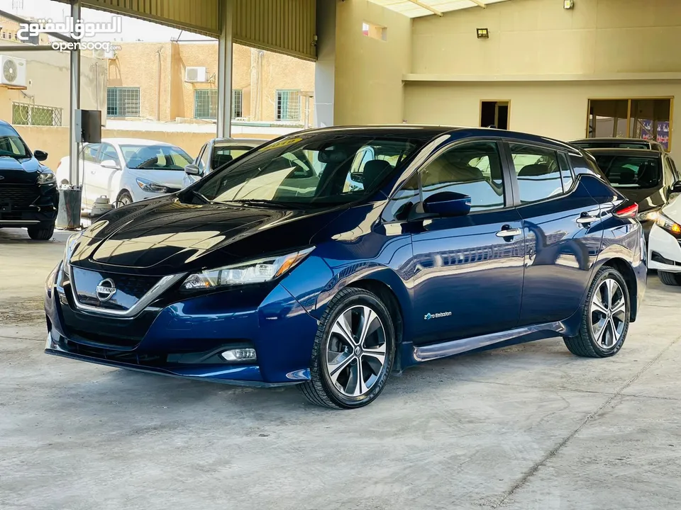 leaf 2019 60kw كحلي  فحص كامل 100%