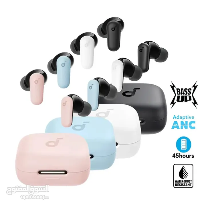 سماعات Anker R50i NC earbuds  بافضل جودة صوت بسعر مغري لجميع التلفونات وكفالة سنة
