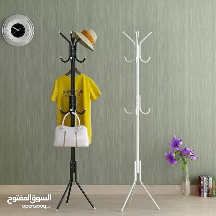 شماعة الملابس الكلاسيكية معدن ثقيل مطلي ضد الصدأ والتآكل  تصميم راقي يوفر ترتيب وأناقة بزاوية بيتك
