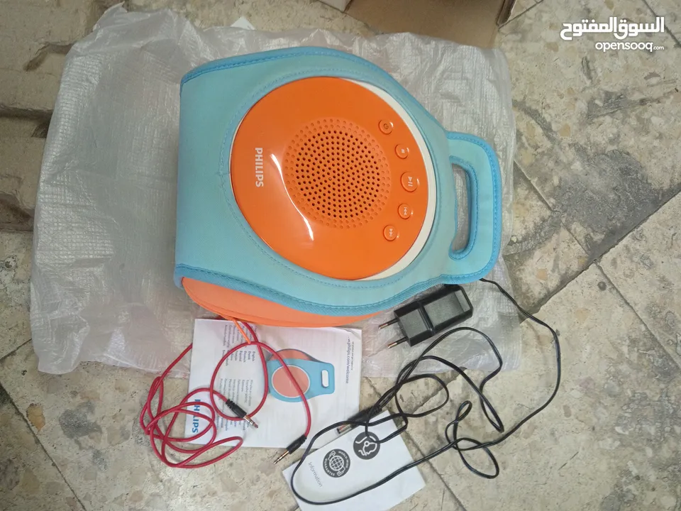 جهاز كاريوكي محمول سوبر ساوند من ماركة فيلبس ، مكبر صوت، مشغل cd و aux  و mp3 link ...
