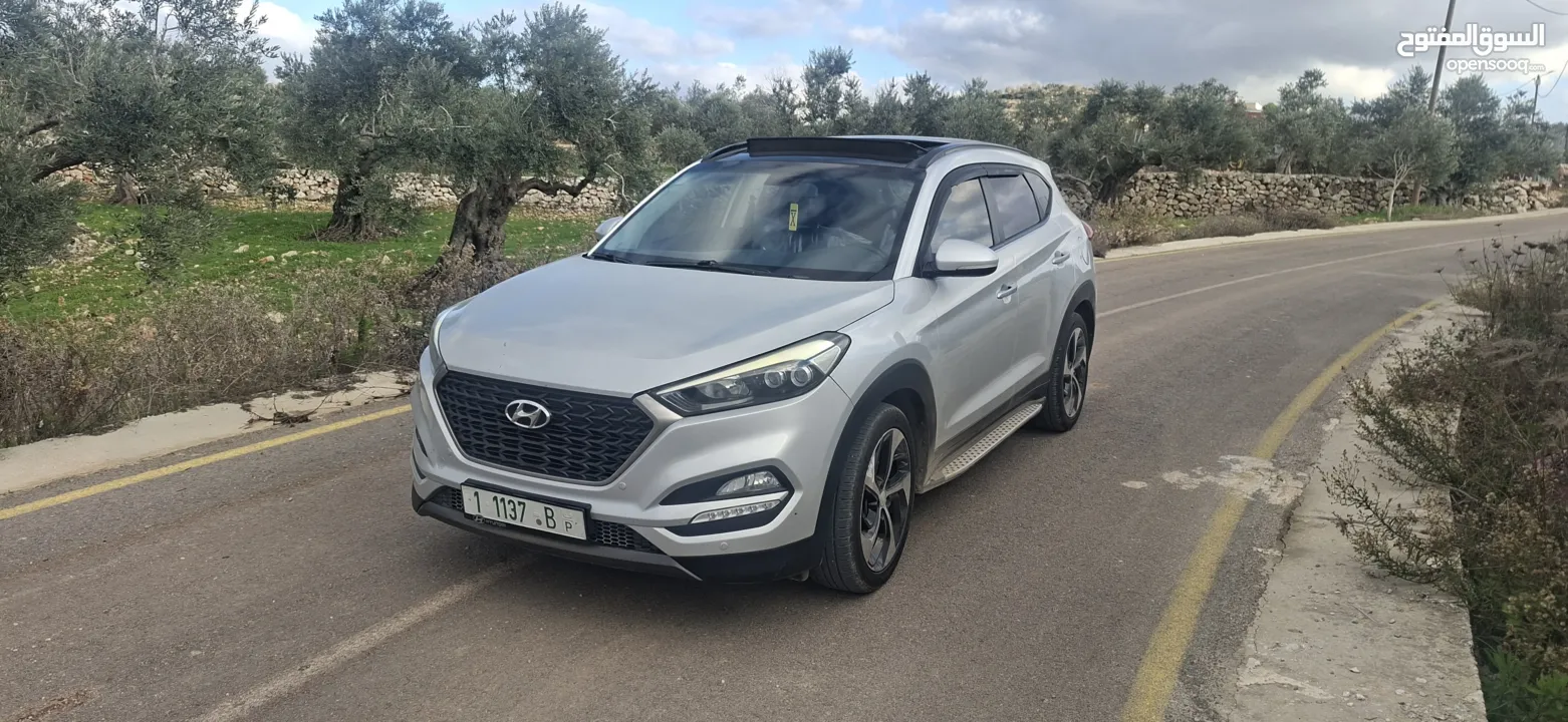 جيب هواندي توسان موديل 2016-ماتور 2000ديزل فل فل اضافات مع فتحة سقف بنوراما الجيب فحص شركة ونخب