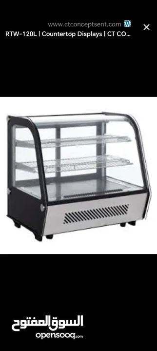 ثلاجات لعرض الكيك والحلويات عدد 4 بالاضافة الى شاشة عرض باستعمال بسيط جدا وبسعر مغري