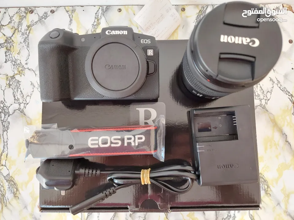 للبيع كاميرا canon Rp +عدسة 105_24  الكاميرا وكالة نظيفة جدا. -عداد الشتر 5k فقط،بجميع اغراضه