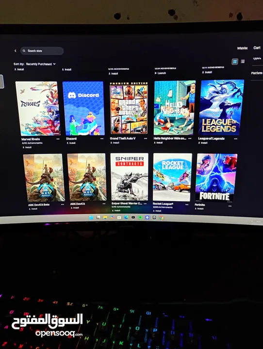 حساب epic مشحونة فيه كثير كثير كثير وخصيتاً فورت وركت ليق  فيه العاب غالية