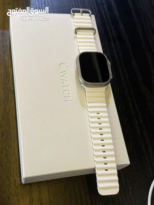 جديده انفتحت بل مطار بس وبقي عل كفالتها سنه Apple Watch Ultra 2