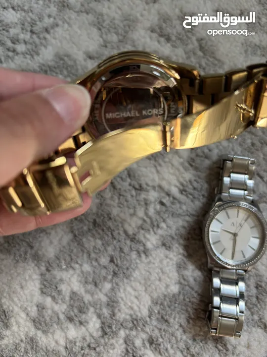 Michael Kors and Armani Exchange Women’s watches. Used but in good condition.