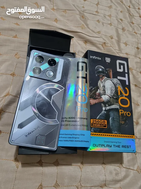 مستعمل ايام GT 20 pro 5G رام 24 جيجا 256 أغراضة والكرتونه شغال كفالة الشركة الأصلية متوفر توصيل