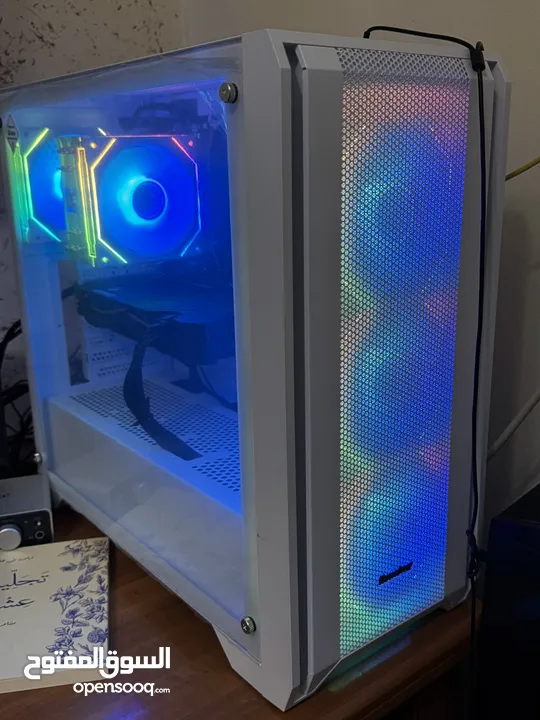 كمبيوتر العاب مواصفات قويه بالوصف  ryzen5 7500f+2070 8g