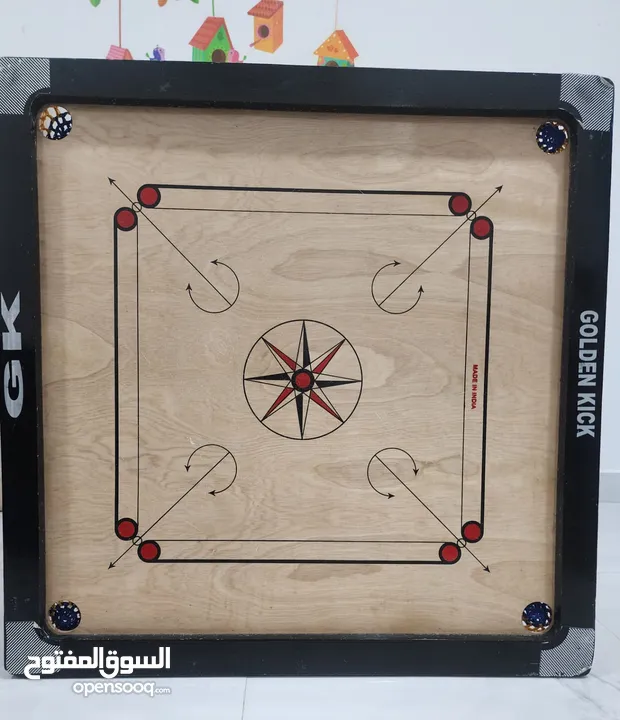 Carrom Board with Coins -7 OMR. Made In India