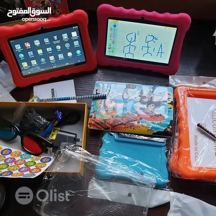 تاب للأطفال تتش مواصفات حلوة والوان حلوة A Touch Tablet Kids أندرويد 6 - شاشه 7 بوصه - رمات 1 جيجا