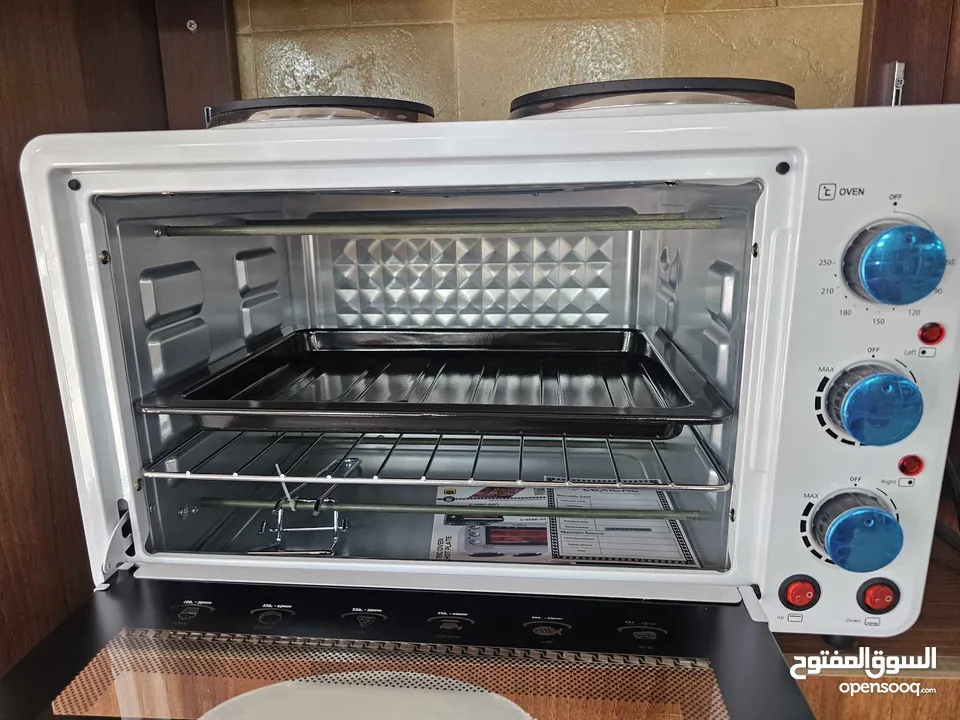فرن مع غاز كهربائي