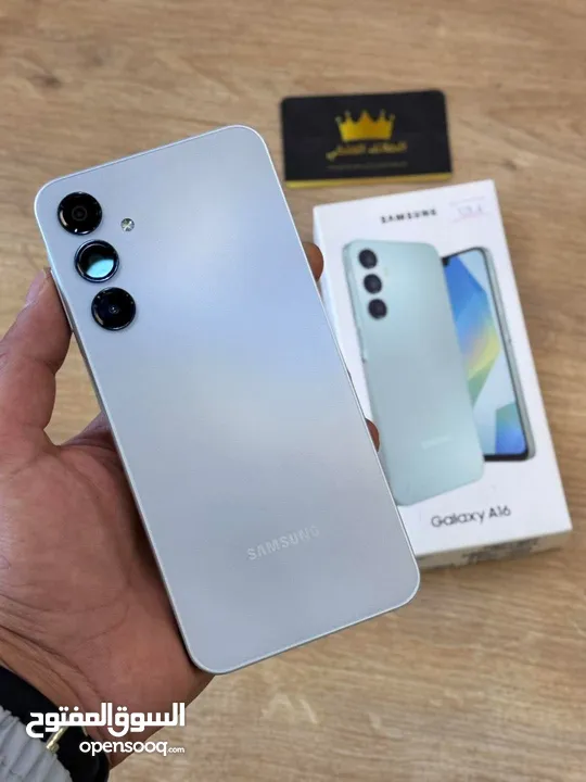 مشغل ايام Samsung A16 رام 8 و 12 و 16 جيجا 128 و  256 مكفول بالشركة أغراضة والكرتونه الأصلية و توصيل