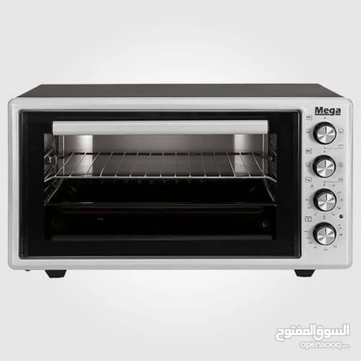 فرن كهربائي 70 لتر mega او يونيفيرسال قوة تسخين عالية 1800W  مؤقت ذاتي حتى 60 دقيقة مع جرس تنبيه