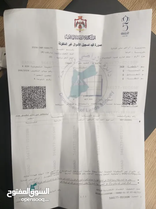 قطعة ارض زراعيه للبيع