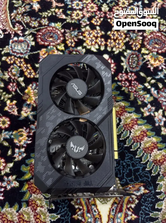 كرت asus 1660TI للبيع نظيف واستعمال بسيط مع المرفقات
