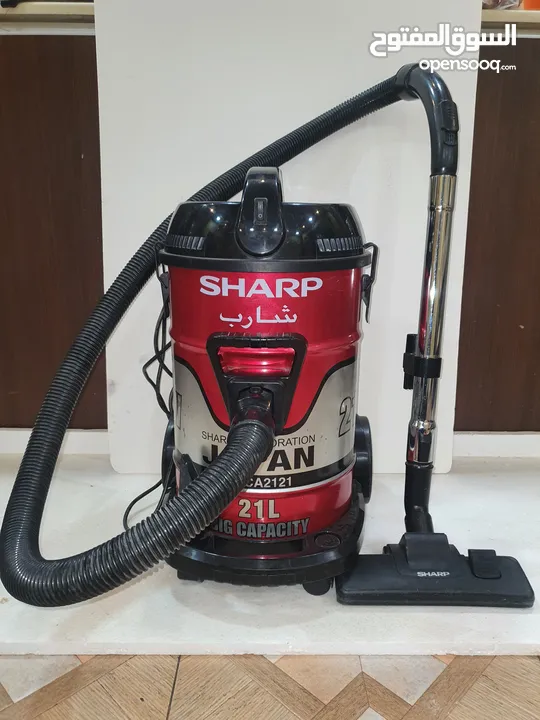 مكنسه شارب قوة 21 واط سعة 21 لتر